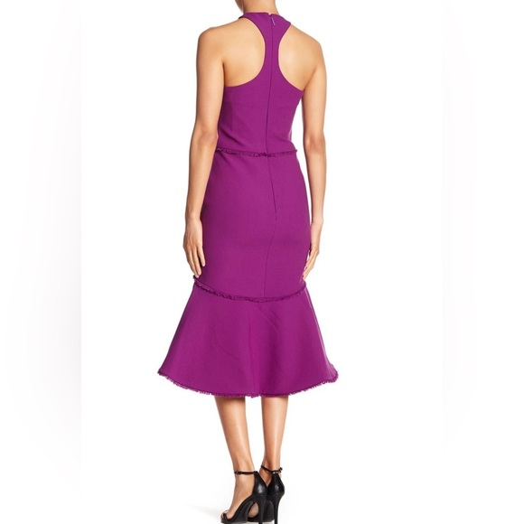 Cinq a Sept Dante Purple Halter Midi Dress - Picture 2 of 11
